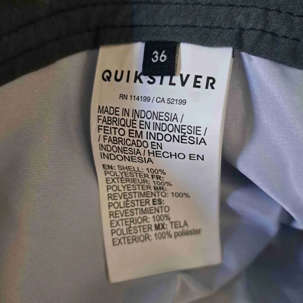 Quiksilver Boardshort DRYFLIGHT Swim Trunks Size 36